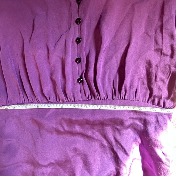 Tuleh silk long-sleeved midi dress - size 8 - Picture 11 of 14